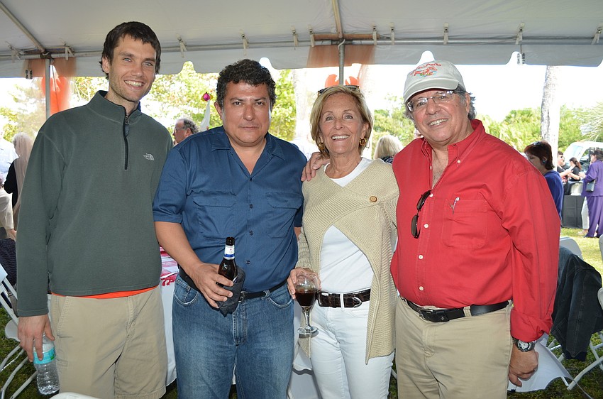 Sean Salyards, Rodrigo Lopes, Susan McLeod and Hermitage Artist Retreat Executive Director Bruce Rodgers