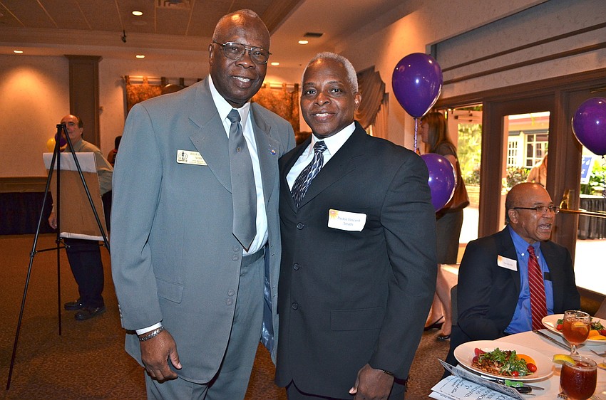 Commissioner Willie Shaw and the Rev. Vincent Smith