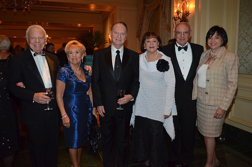 Mort and Bunny Skirboll, Lynn and Helen Glaser and 
Norman and Sylvia Samet