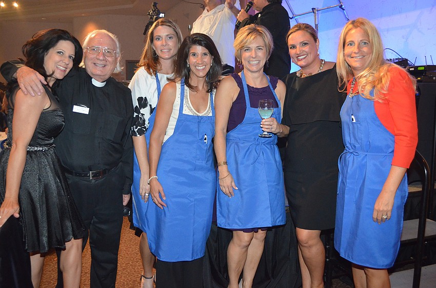 Michelle Teeter, The Rev. Fausto Stampiglia, Tracy Henderson, Maria Lutz, Penny Shuff, Rebecca Blitz and Carolyn Windom