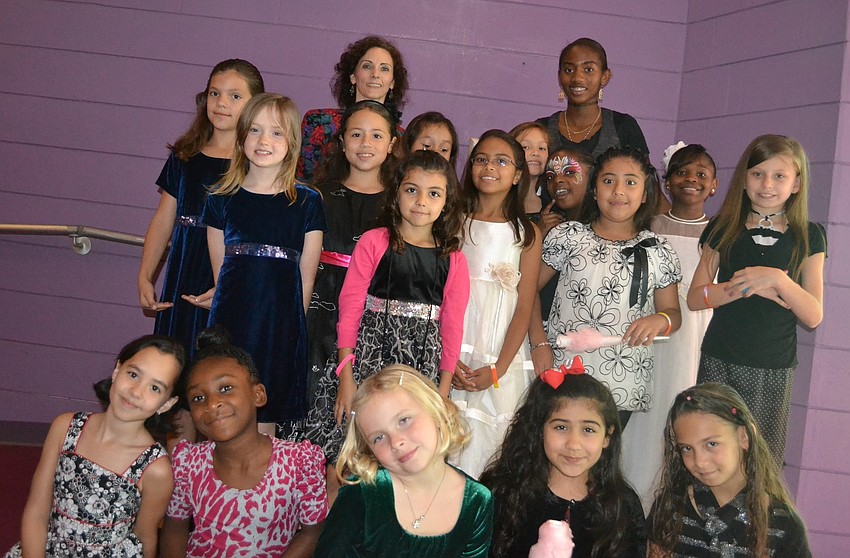 Dance Next Generation Program Director Lisa Townsend and this year's crop of eight-to-nine year old first year students