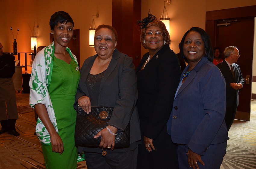 Adrienne Ward Paramore, Laura Ward, Yvonne Brown and Chairwoman Cynthia Howard