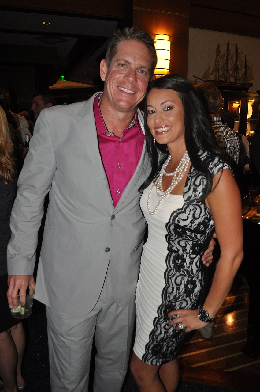 Chairwoman Courtney Edbrooke with her husband, Chris Edbrooke