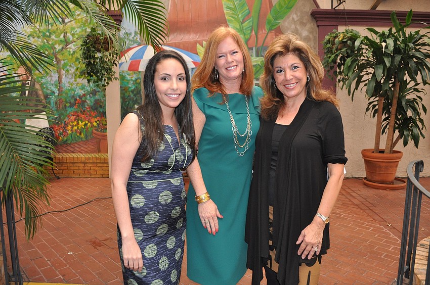 Alene Fowler with chairwomen Terri Klauber and Denise Mei
