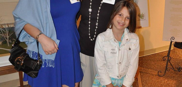 Ellis Greene with Elaine Meshad and Macy Meshad, 8