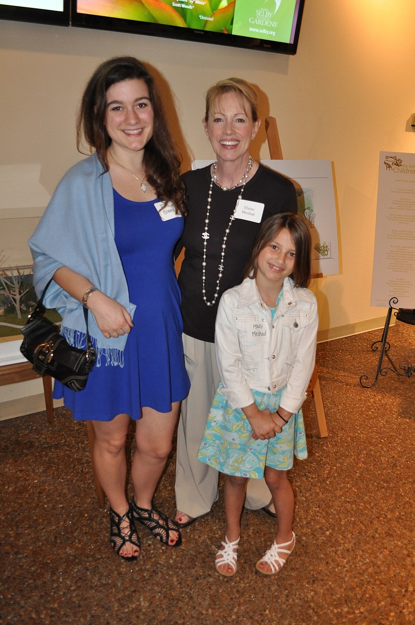 Ellis Greene with Elaine Meshad and Macy Meshad, 8