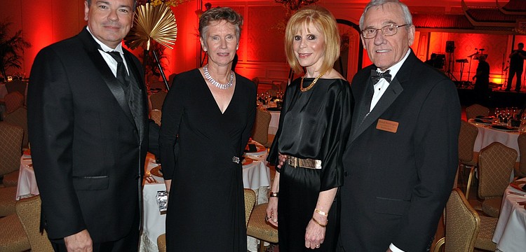 Executive director Richard Russell and his wife Cynthia with gala chairwoman Rachel Worthington and husband, board chair Don Worthington