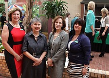 Chairwomen Sue Stewart, Georgia Court, author Stacy Cordrey and chairwoman Stacey Carbone