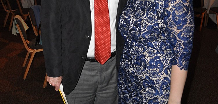 Honorary chairman Jim Tollerton and chairwoman Taylor Collins