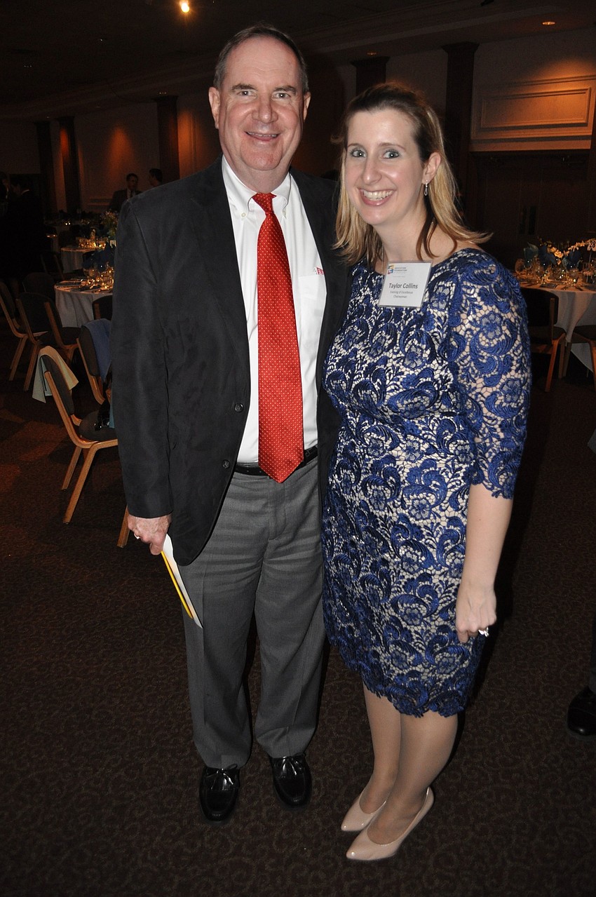 Honorary chairman Jim Tollerton and chairwoman Taylor Collins