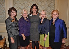 Committee women Lory Weisensee, Cindy Stuhley, Denise M. Pope, Chris Buckley-Currie and Margarete Van Antwerpen