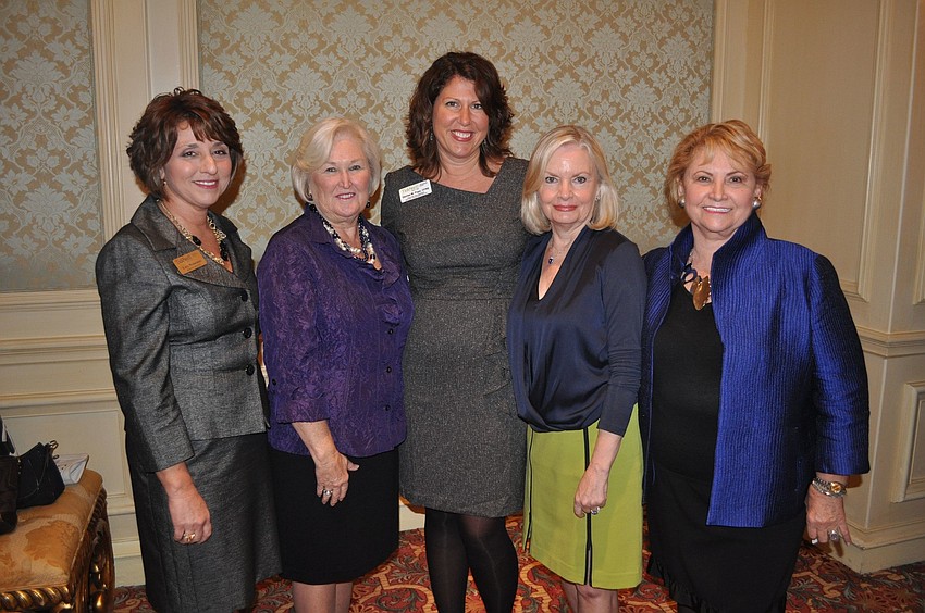 Committee women Lory Weisensee, Cindy Stuhley, Denise M. Pope, Chris Buckley-Currie and Margarete Van Antwerpen