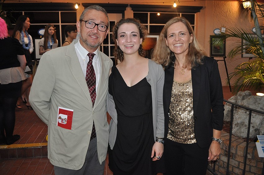 Ines Balasch with her parents Ignacio and Mercedes Balasch