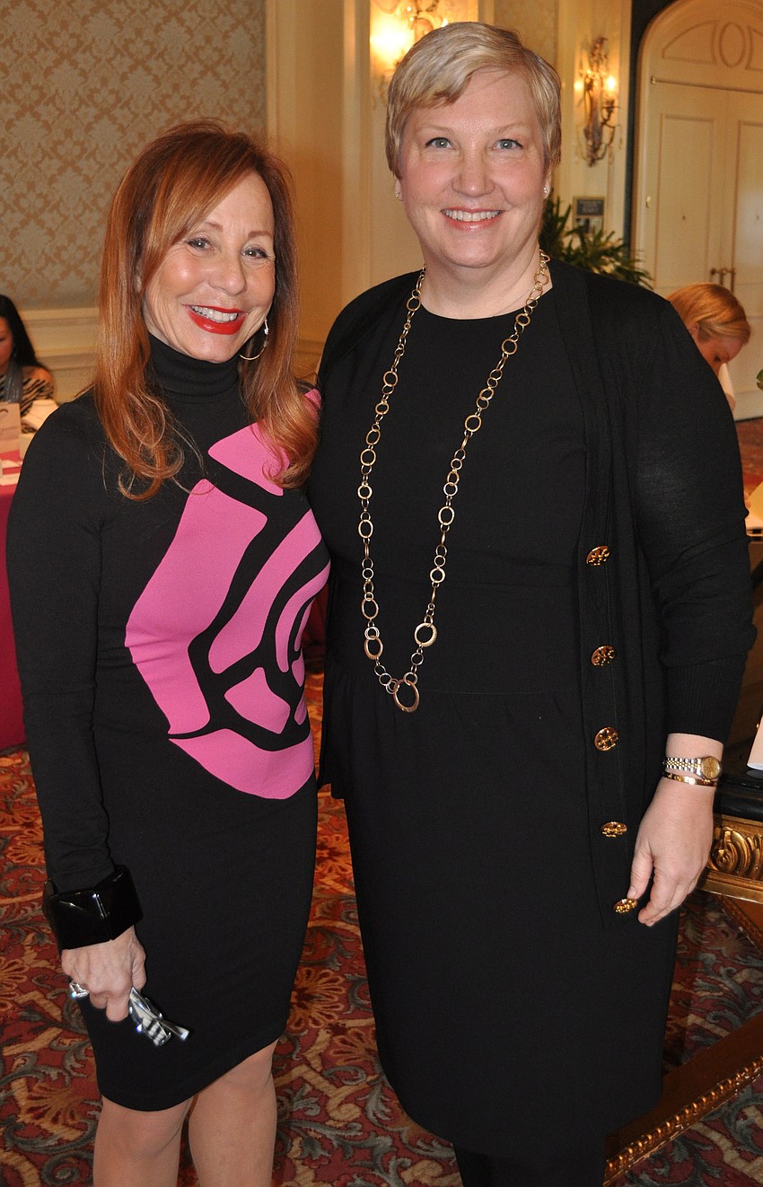 Honorary Chairwoman Eileen Curd and Chairwoman Christine Sandrib