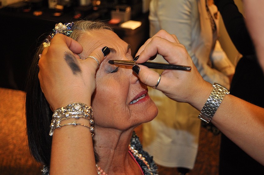 Lester Rice has her makeup done by Mollie Anzelone.