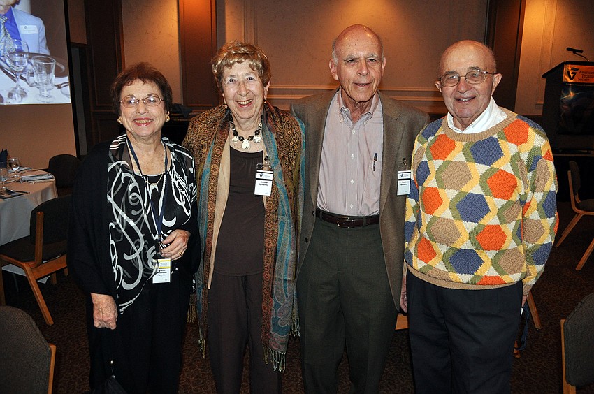 Sandee Grossman with Paul and Arnold Spiitalny and co-president Milton Richter