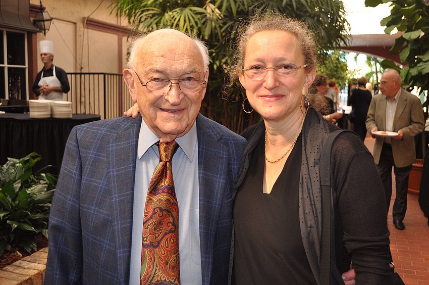 Honoree Stanley Kane with his daughter, Priscilla Kane Hellweg