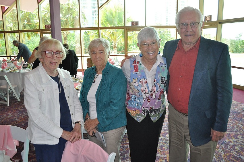 Dorothy Williams, Maureen Camden with Judy and Frank Moore