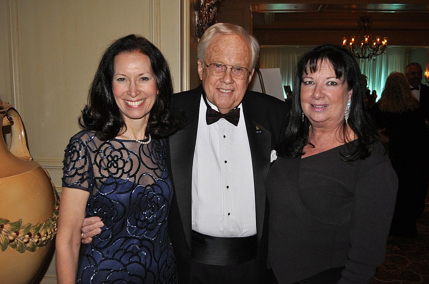 Kathy and Ed Cahill with Christine Hall