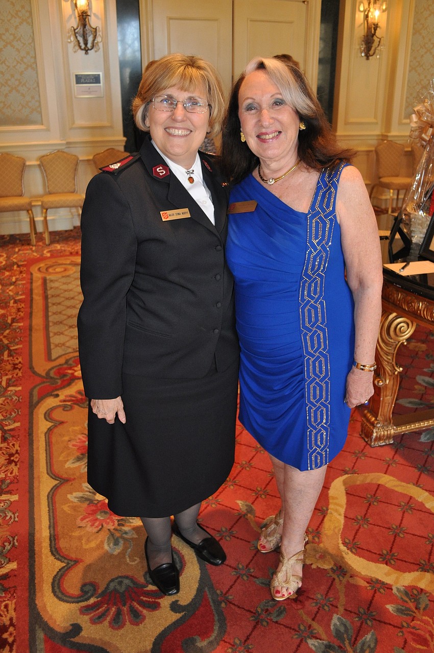 Major Donna Murphy and chairwoman Marilyn Bezner