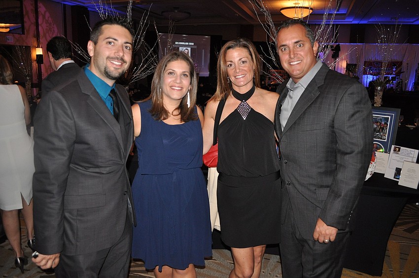 Aaron and Leslie Ruben with Alyson and Rubin Hanan