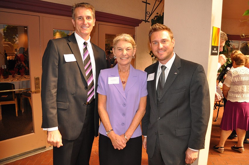 Peter Abbott, Tracey Schwalbach and Larry Bowman