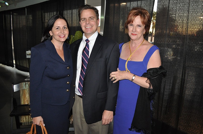 Jennifer and Paul Grondahl with Pat Martin