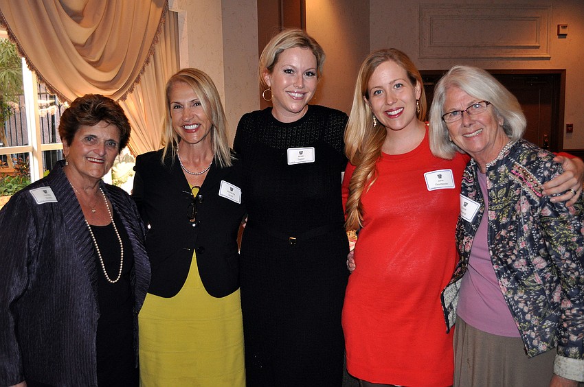 Lucille Smith, Annarita Scott, Nikki Taylor, Jane Thompson and Diana Cirksena