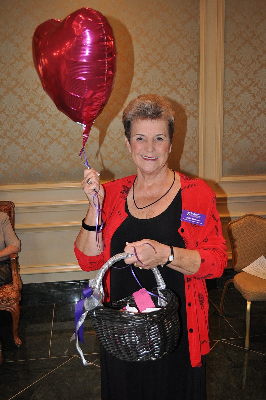 Jackie Clemons was one of the many volunteers selling raffle tickets.