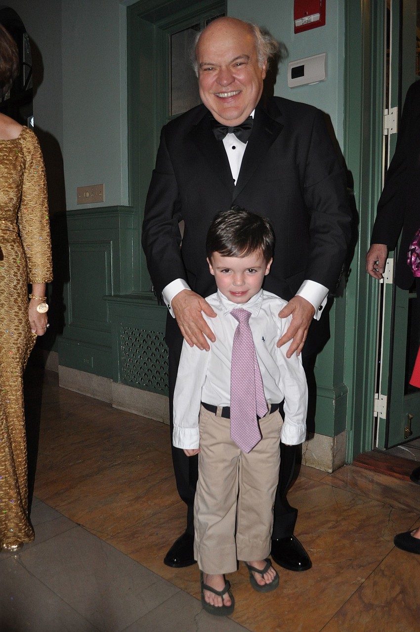 President Dr. Donal Oâ€™Shea with his grandson, Ainsley Oâ€™Shea, 4 Â½.