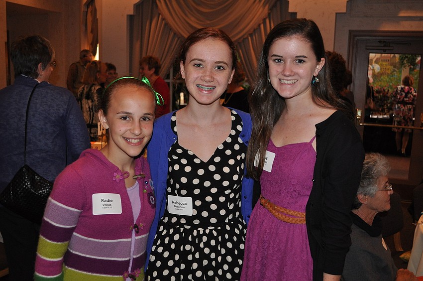 Sadie Vitkus, Rebecca Betterton and Molly Betterton