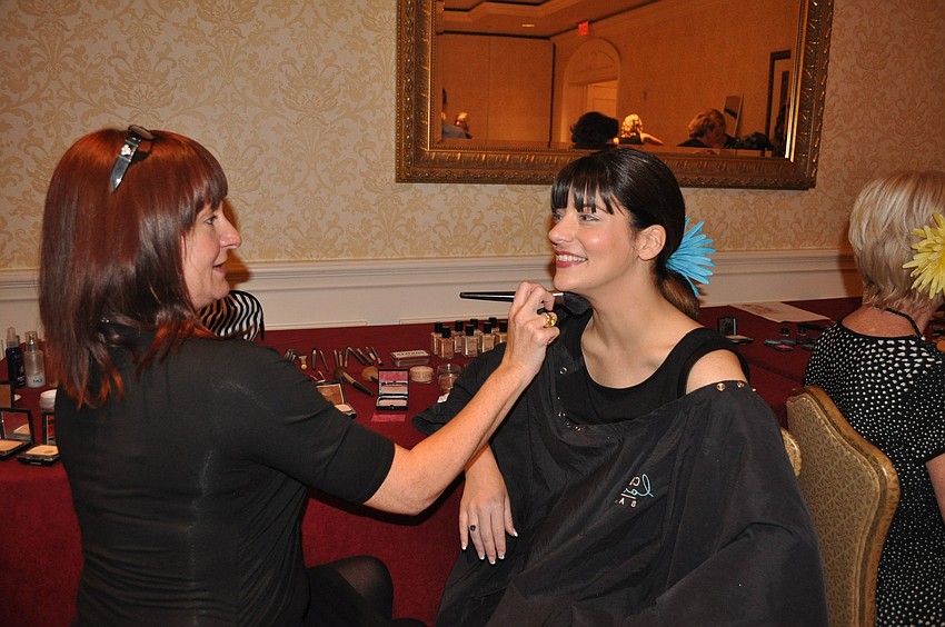 Michele Paty does Robyn LaPortaâ€™s makeup.