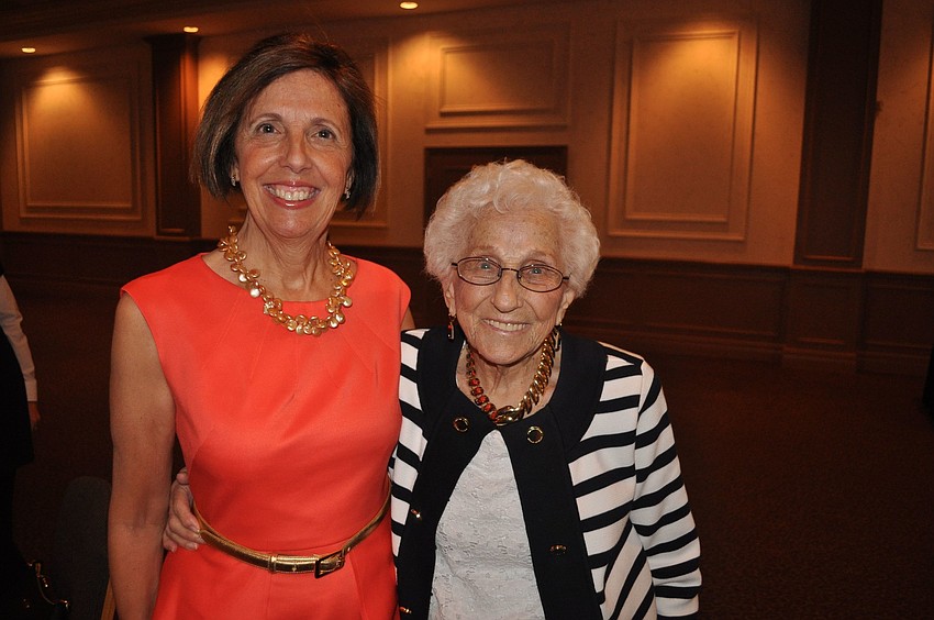 Pat Reinhart with her mother, Frances Gower