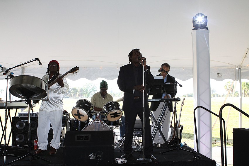 The band played lots of upbeat tunes throughout the event.