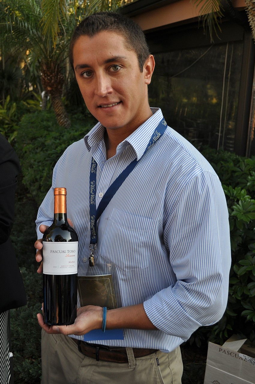 Juan Pablo Gonzalez, assistant winemaker for Pascual Toso Winery