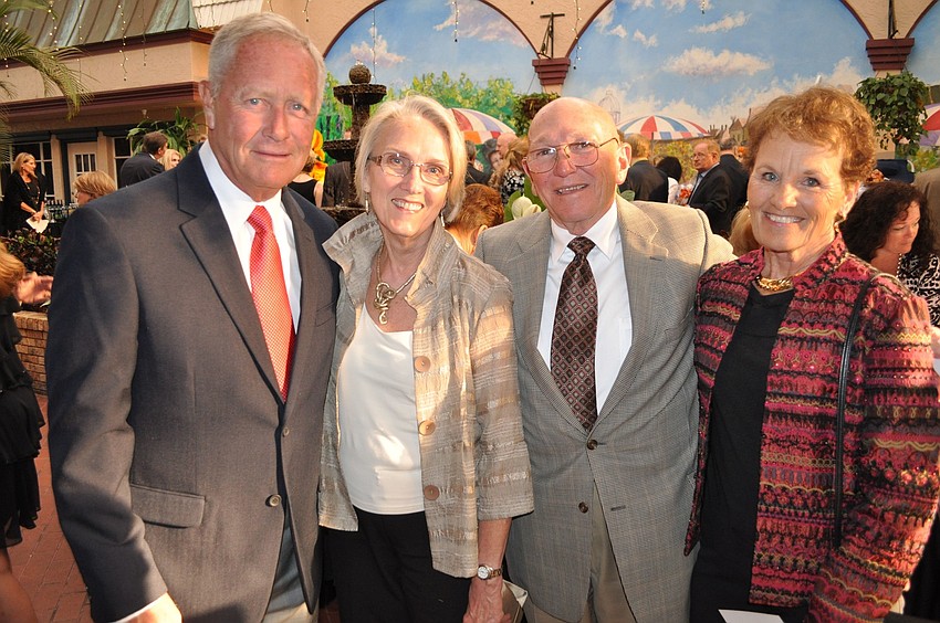 Lane Donnelly with Carol and Richard Elliot and Betty Donnelly