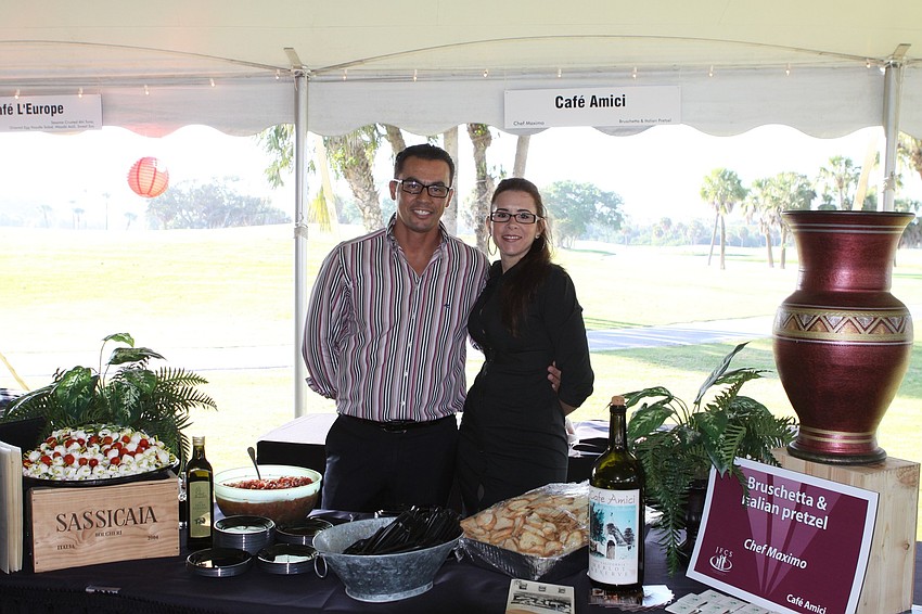 Massimo Nigri and Amy Britto of CafÃ© Amici