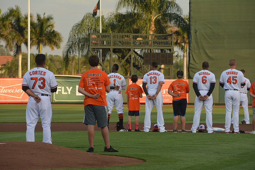 The Orioles host spring training fans at Ed Smith Stadium in Sarasota.