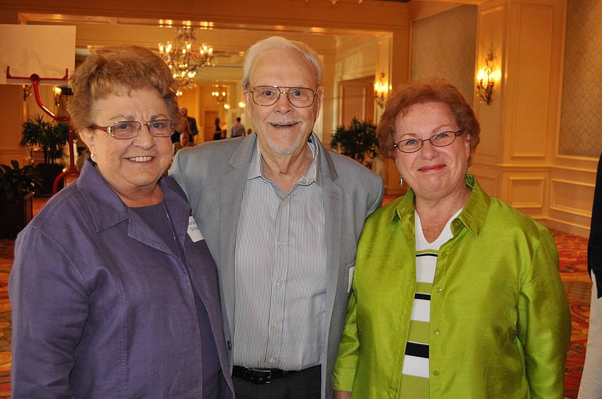 Marilyn and Clarence Schawk with Janet Pearson