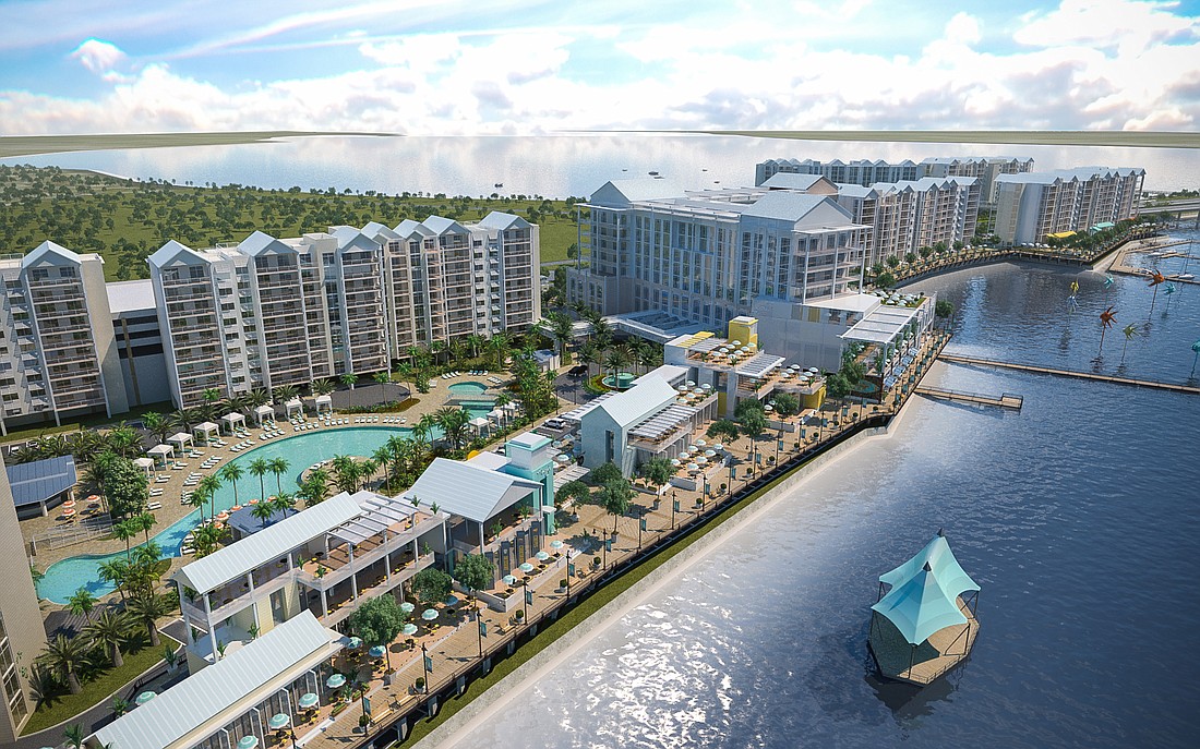 Courtesy rendering. Sunseeker Resort will include a hotel, up to nine condo towers and several restaurants.