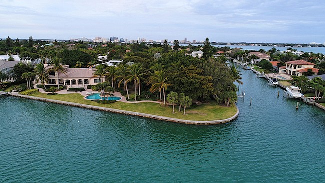 A double lot on Bird Key in Sarasota sold for $8.6 million.