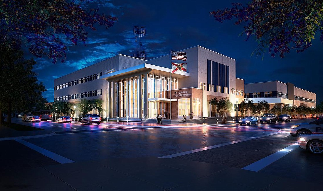COURTESY PHOTO The new $83 million St. Petersburg Police Headquarters, slated for completion in early 2019, will transform the department&#39;s operation and the surrounding area
