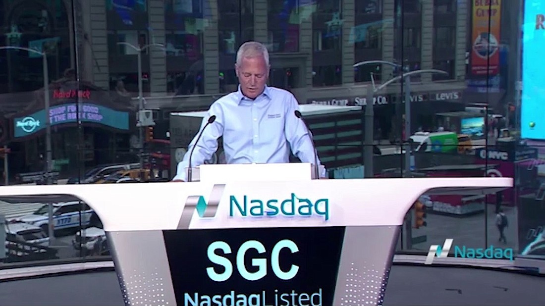 Superior Group of Companies CEO CEO Michael Benstock at the Nasdaq exchange in 2017.