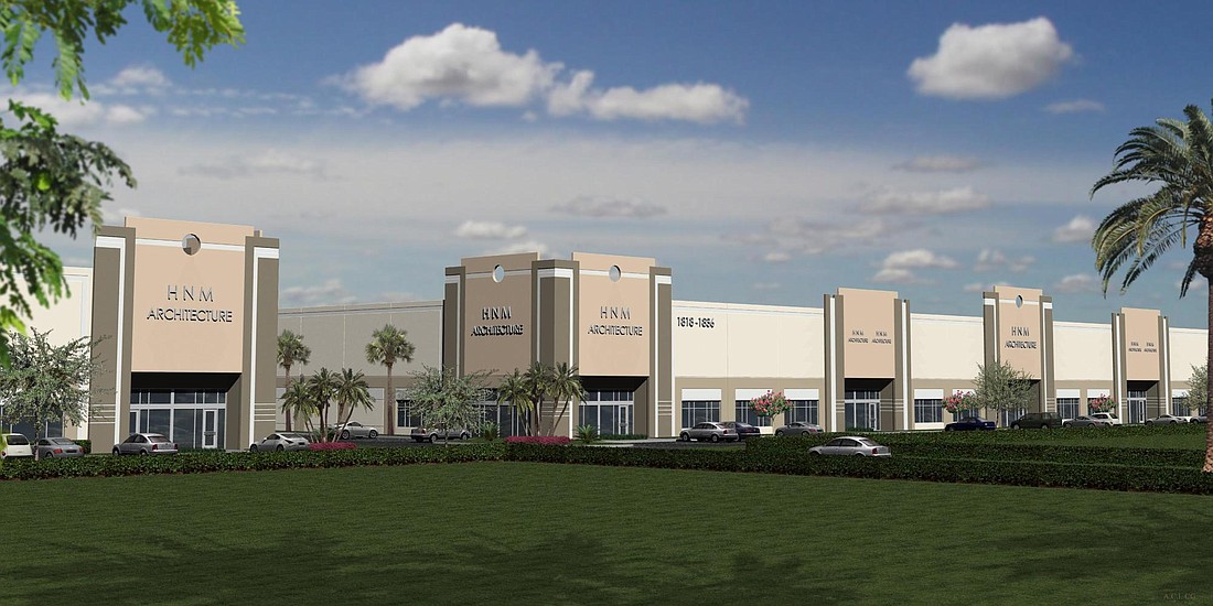 COURTESY RENDERING Principal Real Estate Investors, of Iowa, plans to develop up to 1.87 million square feet of Class A industrial space on a 225-acre tract it has owned in Fort Myers since 2008.