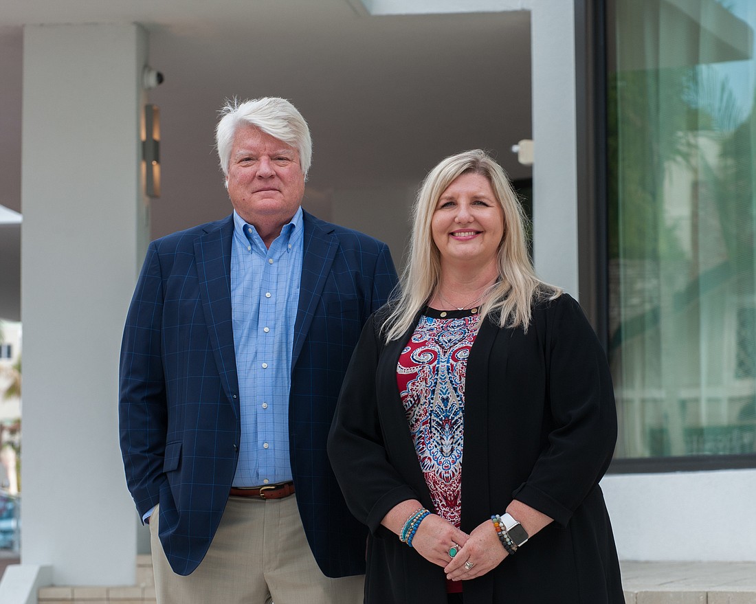 LORI SAX  John Blatt and Carrie Kaminski, CEO and CFO, respectively, at Ibis Group, which owns more than 300,000 square feet of office space in Sarasota
