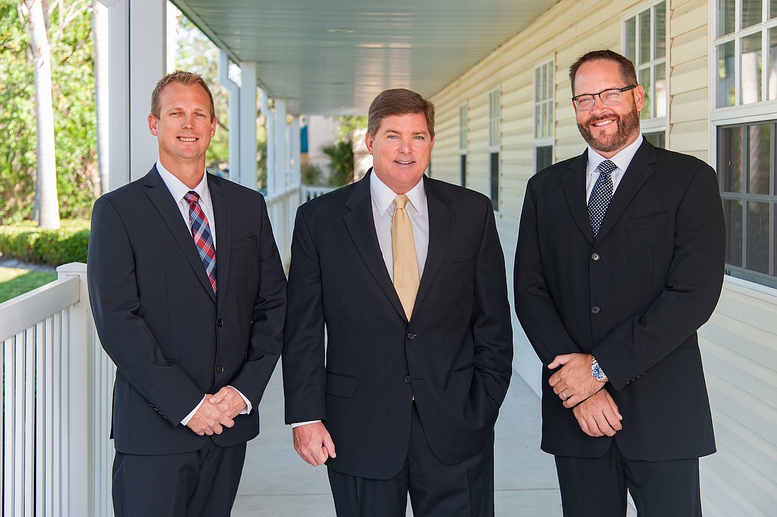 Tom Rees, Jack Cox and Reed Giasson of Lakewood Ranch-based Halfacre Construction Co.