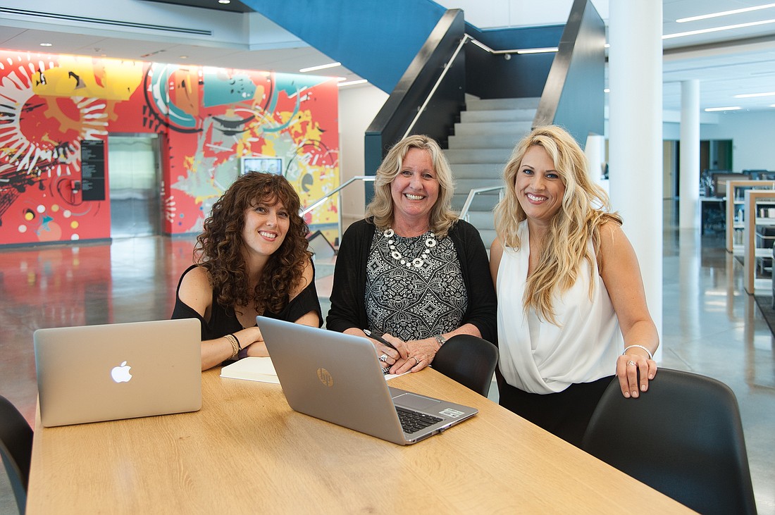 Editorial and PR Manager Stephanie Lederer, Interim Director of Marketing and Digital Strategies and Director of ART Network Lisa Moody and Assistant Director of Communications Holly Siegling.