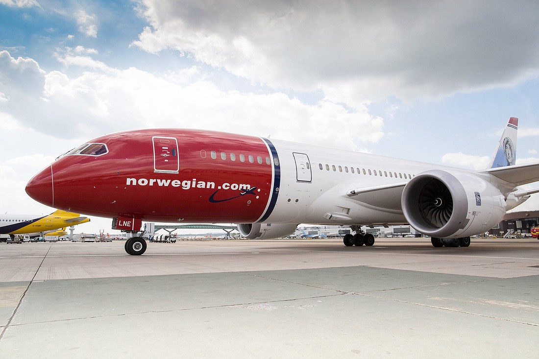 Norwegian Air will begin offering twice-weekly, nonstop service from Tampa to London beginning in October. Courtesy photo.