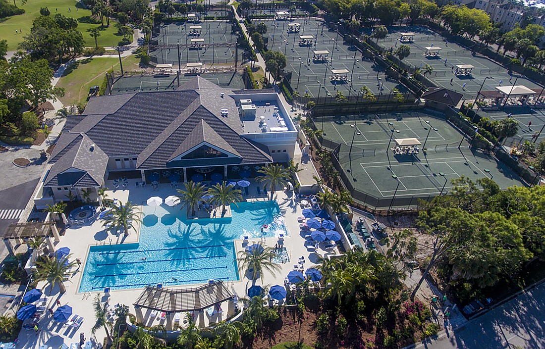 The improved Bonita Bay Club includes a redesigned pool, new bar and grill and renovated tennis complex.