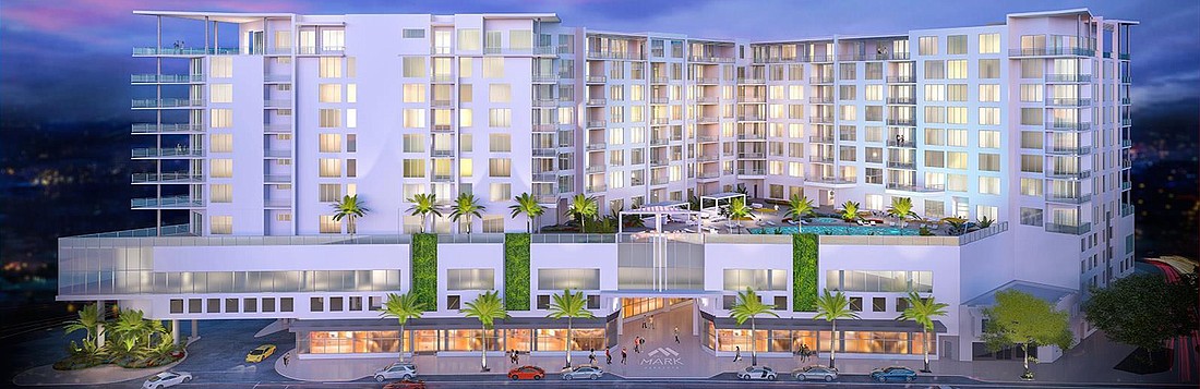 COURTESY PHOTO â€” Kolter Group&#39;s 157-unit The Mark project, now under construction in downtown Sarasota, has hit the 100-unit sale mark.